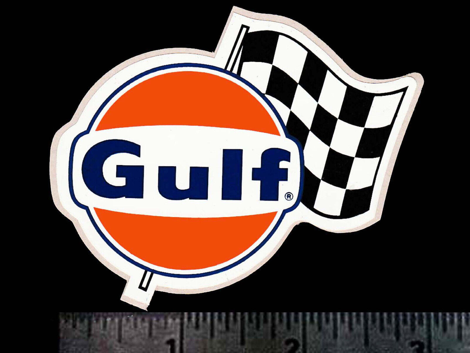 GULF Oil Company - Original Vintage 1960's 70's Racing Decal/Sticker