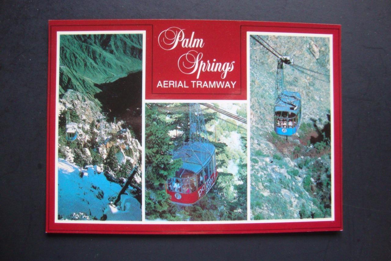 Railfans2 470) Postcard, Palm Springs California, Aerial Tramway Passenger Cars