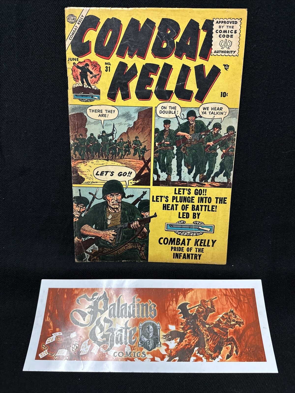 Combat Kelly #31 VG+ (Atlas 1955) Cookie Novak