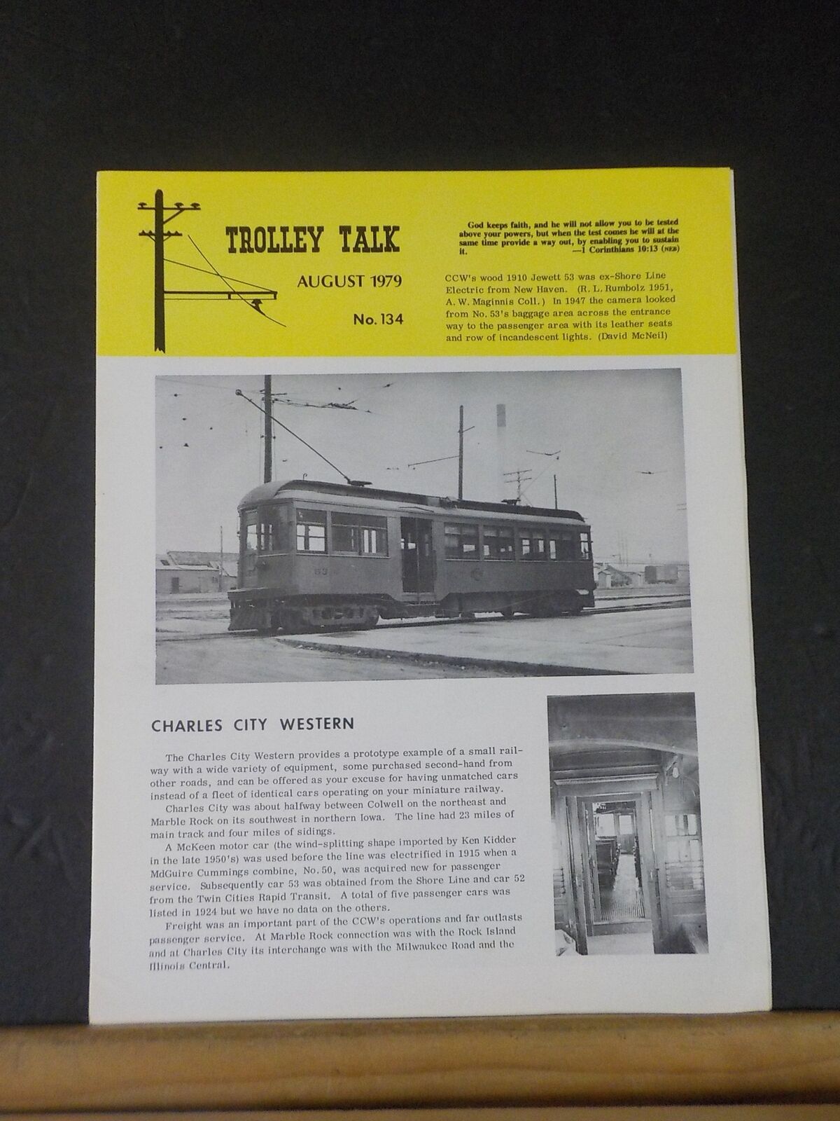 Trolley Talk #134 1979 Aug Charles City Western. East Penn pageant
