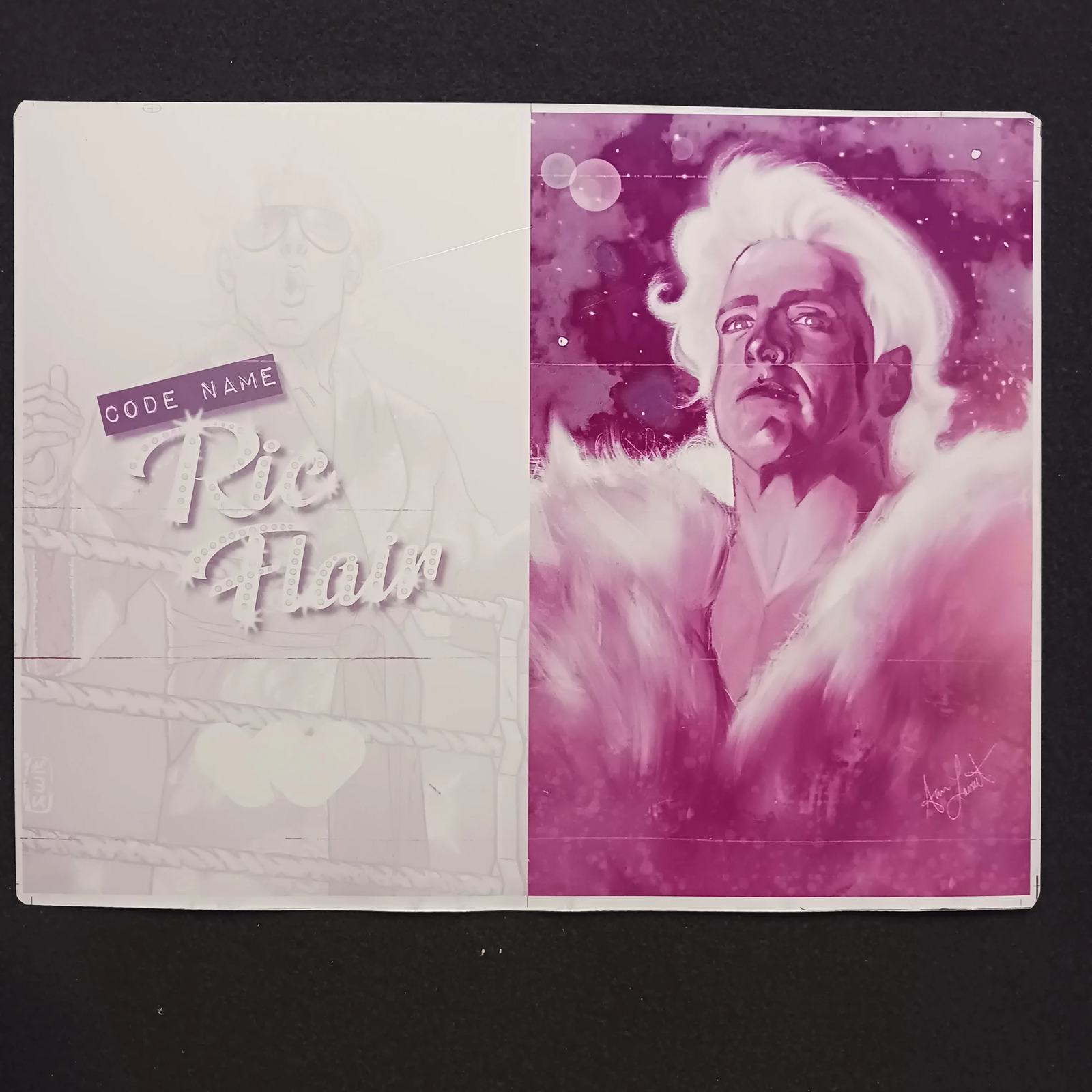 Codename Ric Flair #1 - NYCC Variant - Cover - Magenta - Comic Printer Plate - P