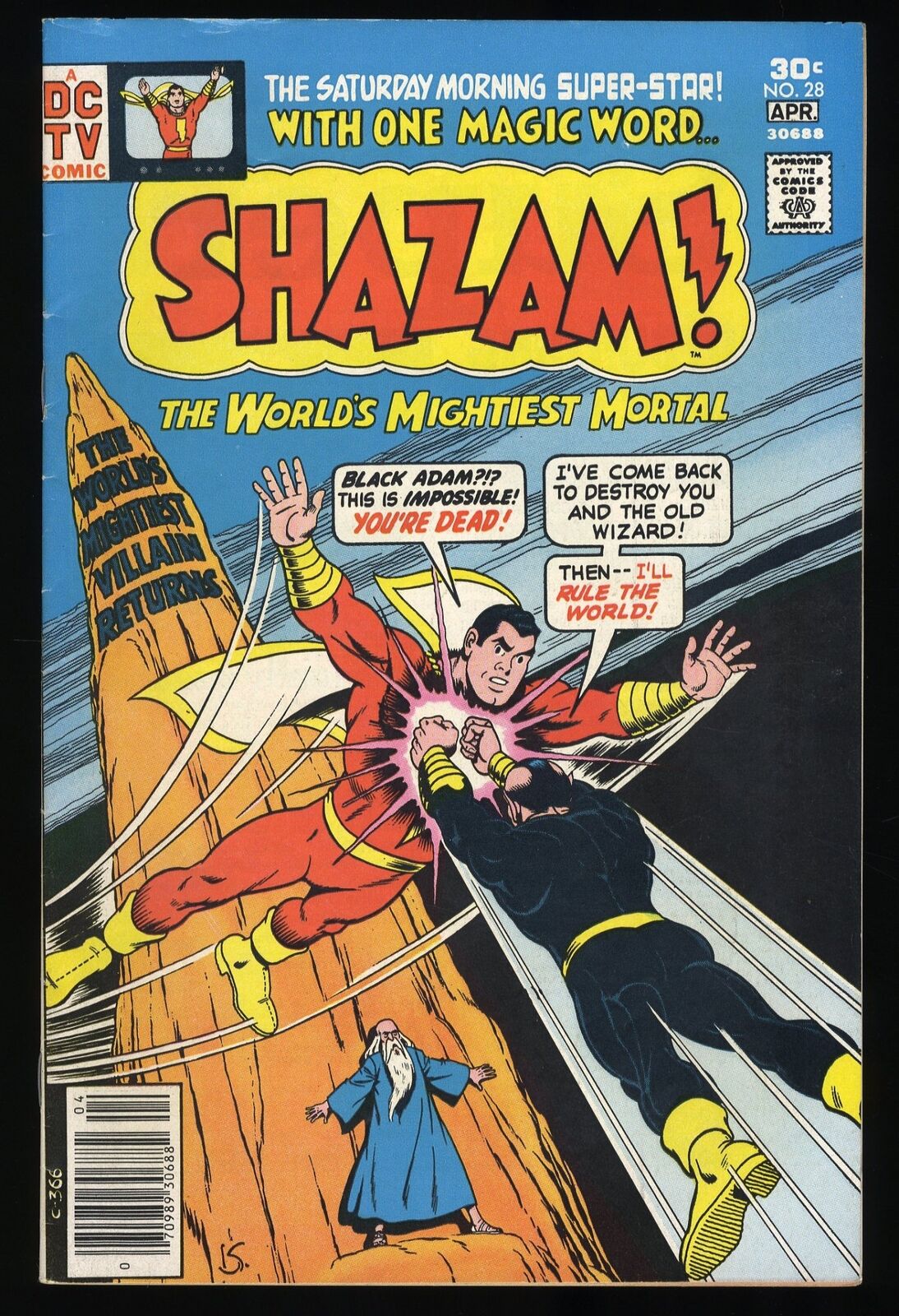 Shazam #28 VF- 7.5 2nd Modern Appearance Black Adam  DC Comics 1977