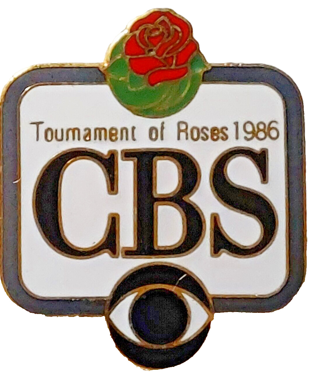 Rose Parade 1986 CBS Broadcasting 97th Tournament of Roses Lapel Pin