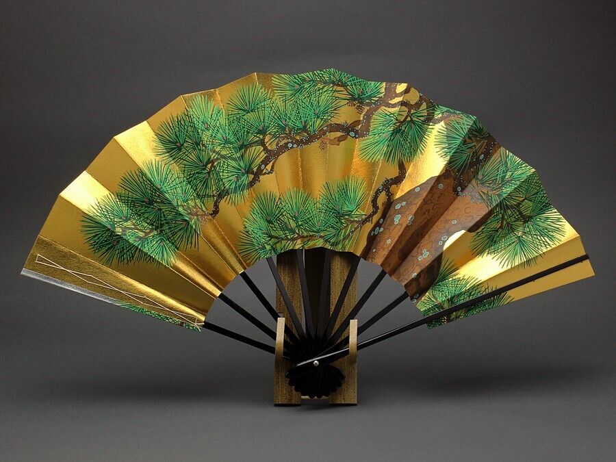 Kazarisensu Japanese Decorative Fan Oimatsu Old Pine Kyo Sensu