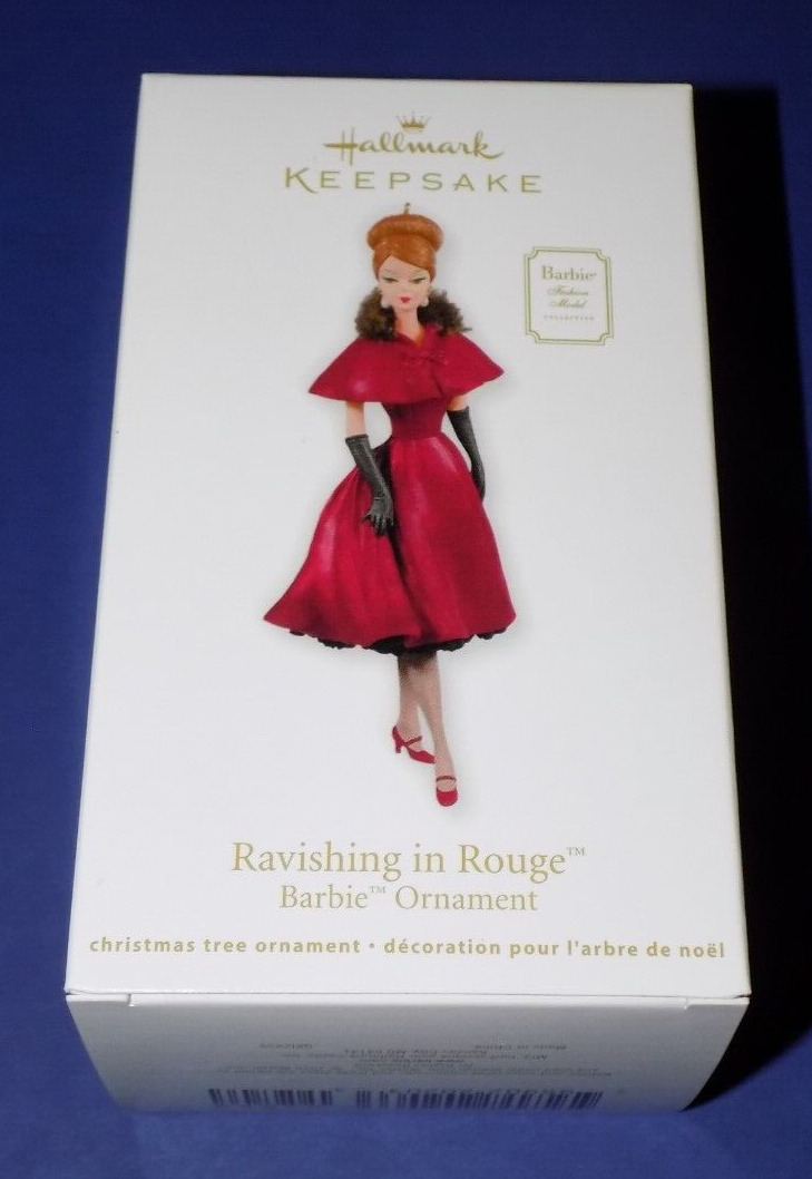 Hallmark Keepsake Barbie Ravishing in Rouge Ornament 2011 Fashion Model