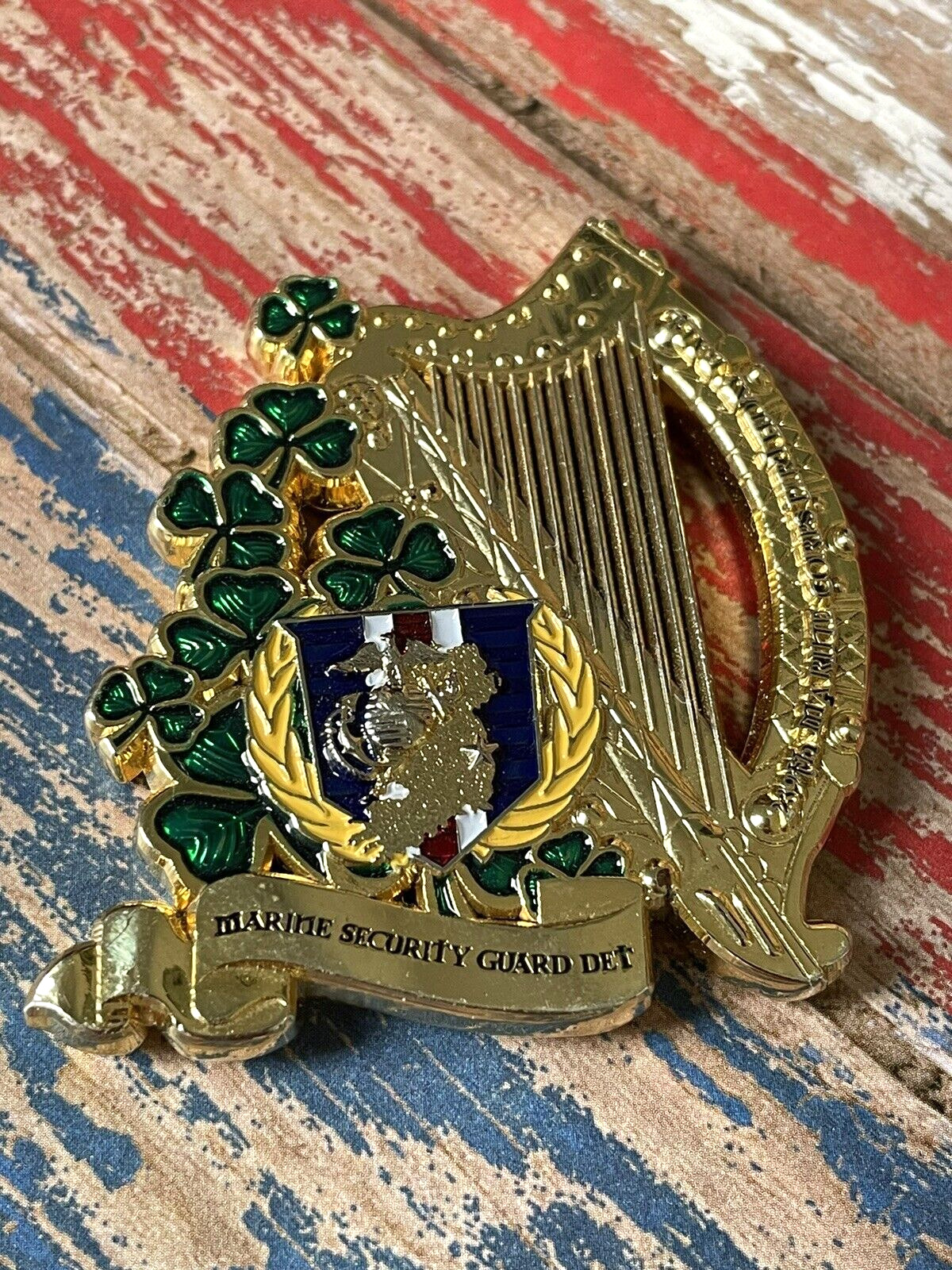 Rare Marine Security Guard Detachment, Dublin Ireland MSG USMC Challenge Coin
