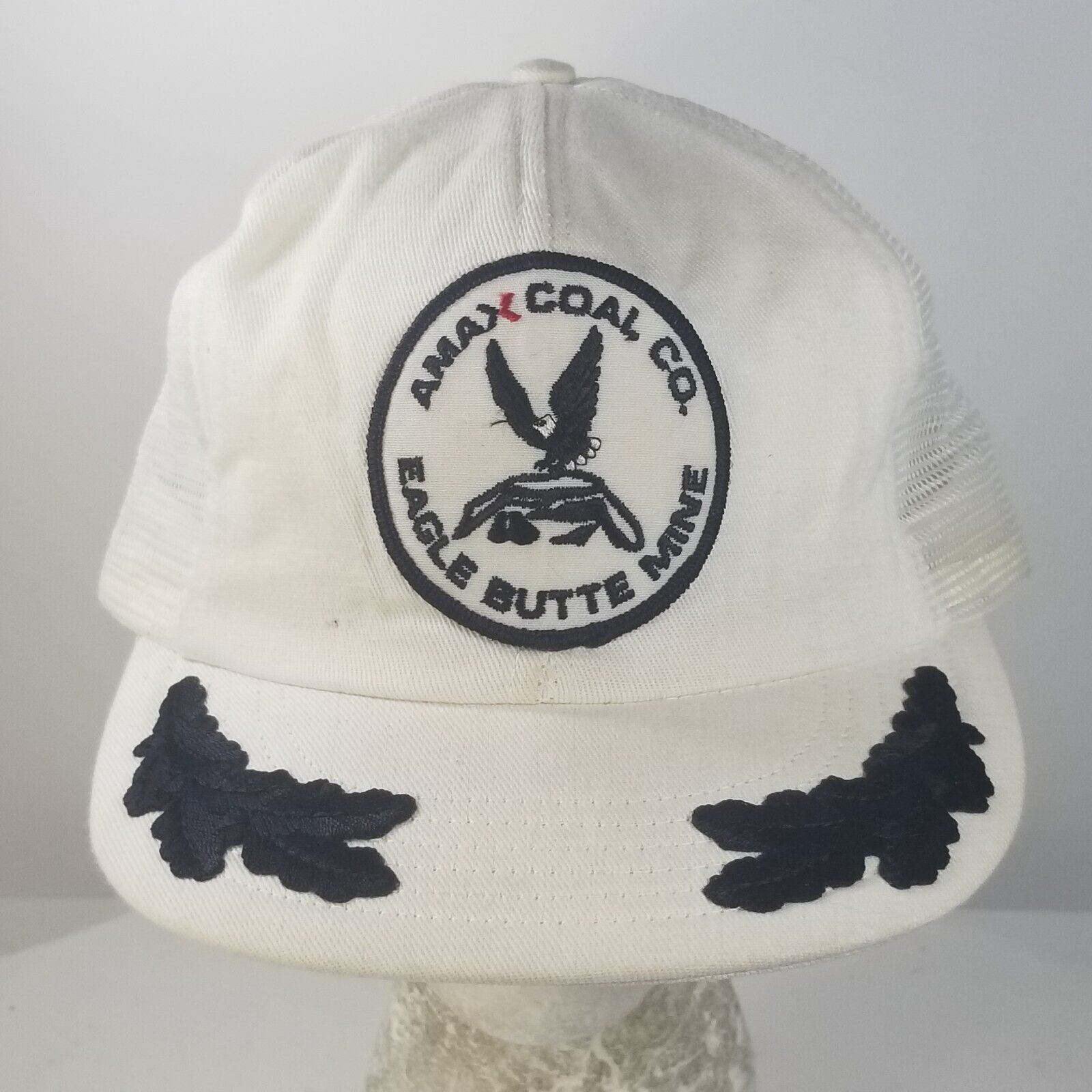 AMAX Coal Co Eagle Butte Mine Hat Cap Snapback USA Pro Fit Scrambled Eggs Mesh