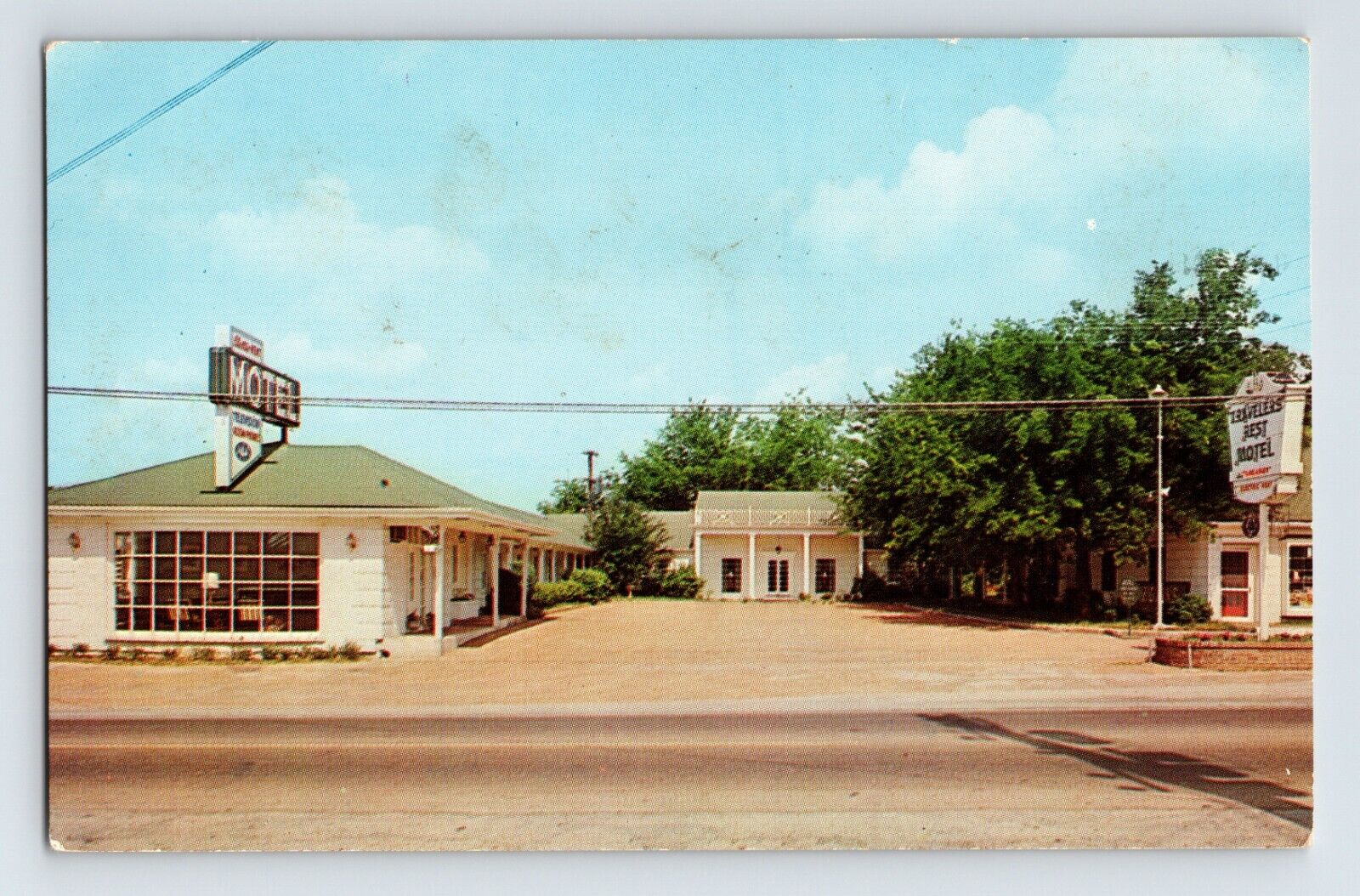 Postcard Tennessee Brentwood TN Traveler\'s Rest Motel 1960s Unposted Chrome