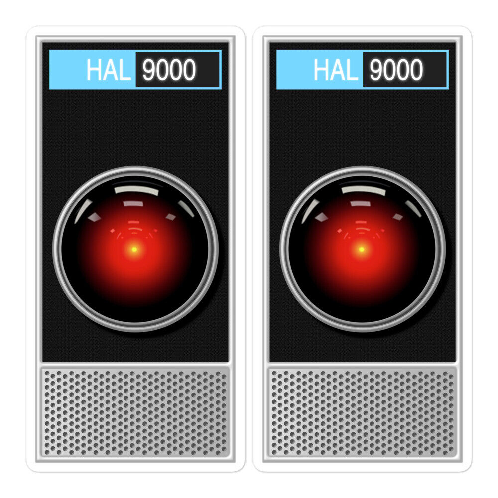 HAL 9000 Stickers (2) Prop