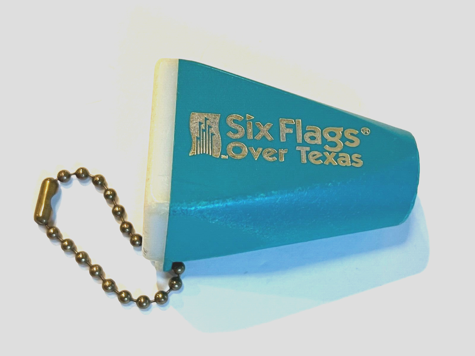 Six Flags Over Texas Picture Viewer with Chain Vintage Souvenir