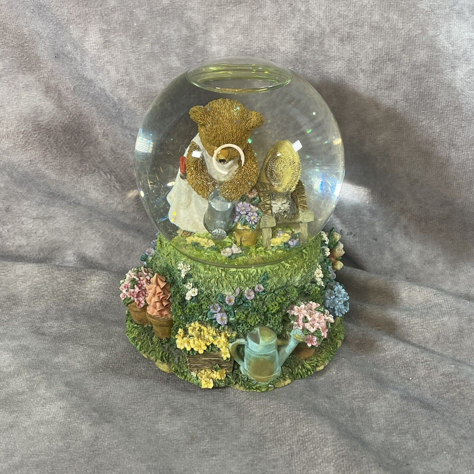 Westland Giftware Water Globe Bear Garden Flowers You Are My Sunshine Tested