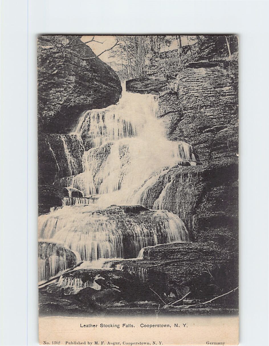 Postcard Leather Stocking Falls Cooperstown New York USA
