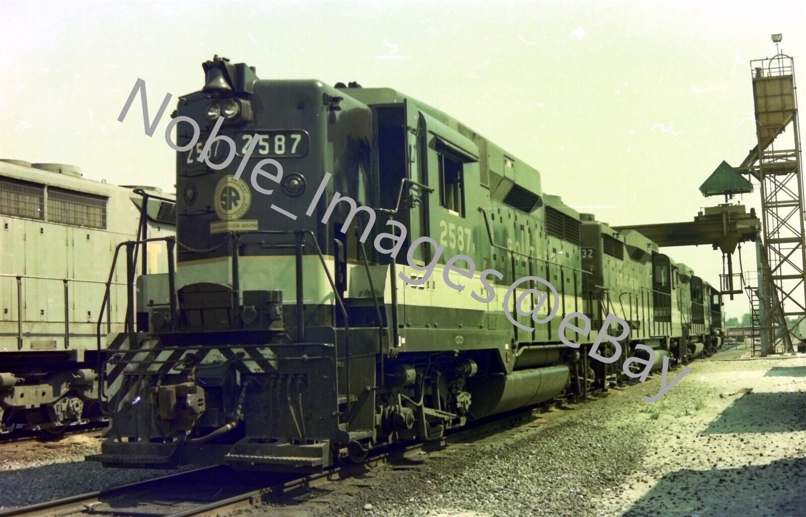 Southern Railway 2587 SD70 Diesel Locomotive Chicago Area 1 Color Negative 1970s
