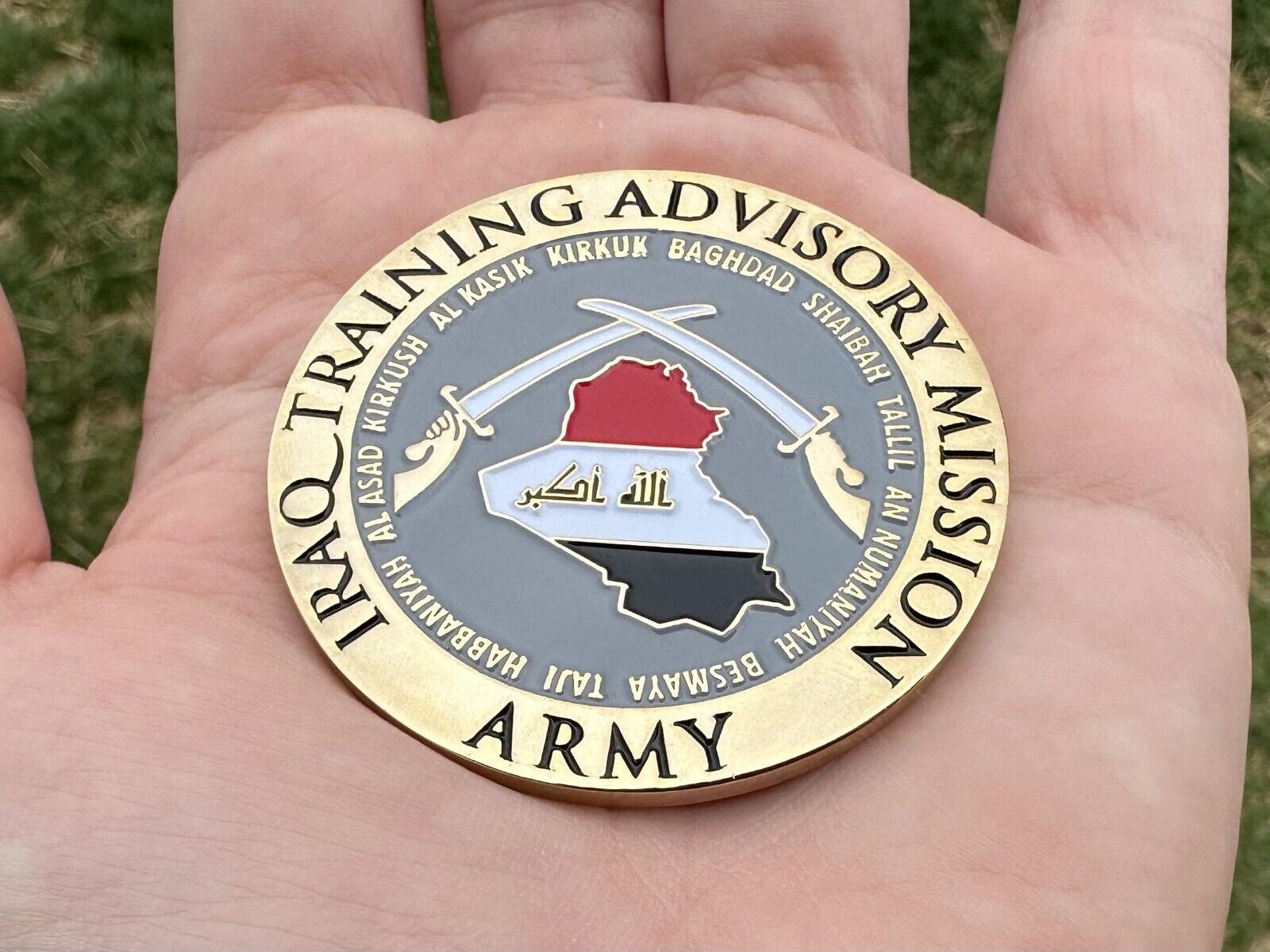 Baghdad Iraq Training Advisory Commission Challenge Coin Private Collection Army