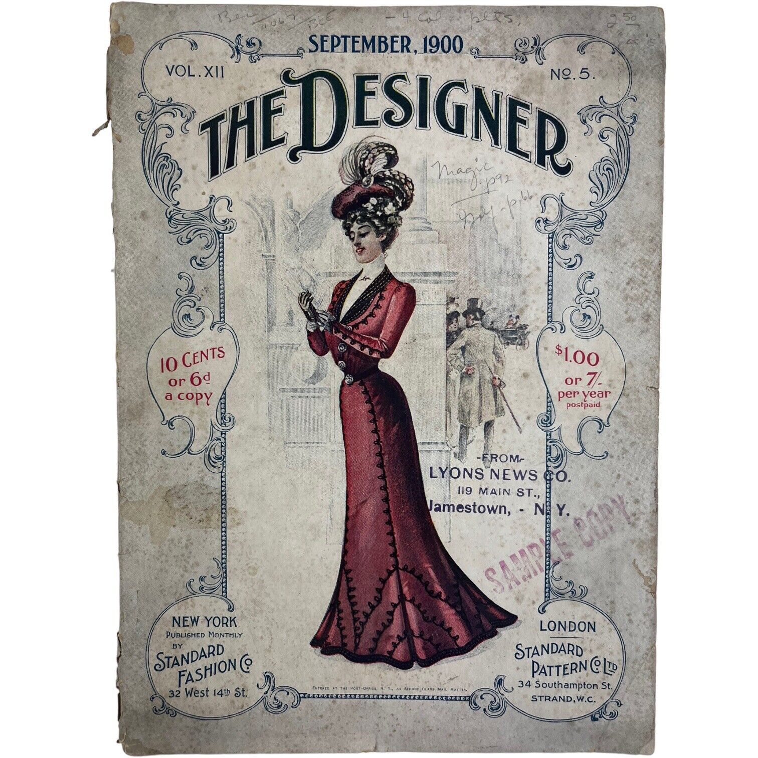 Antique 1900 The Designer Standard Fashion Co. Magazine Booklet Fashion Plates