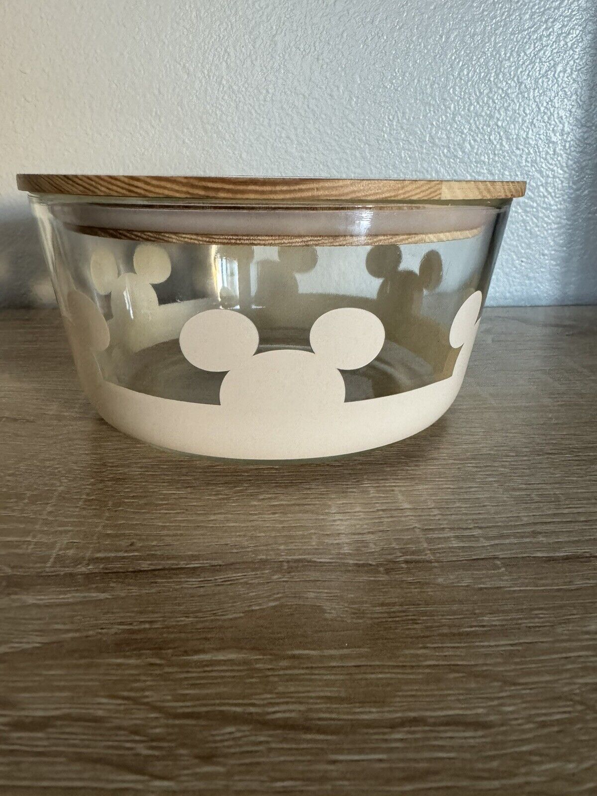 Disney Food Storage Glass Container NEW