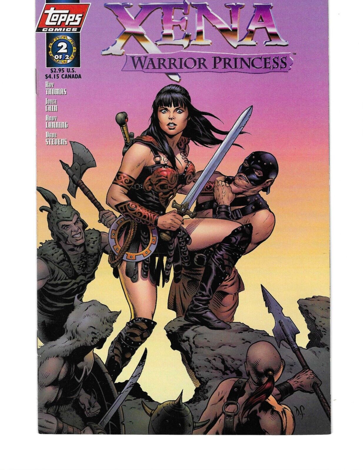 Xena Warrior Princess # 2 NM- Dave Stevens Cover 1997 Topps