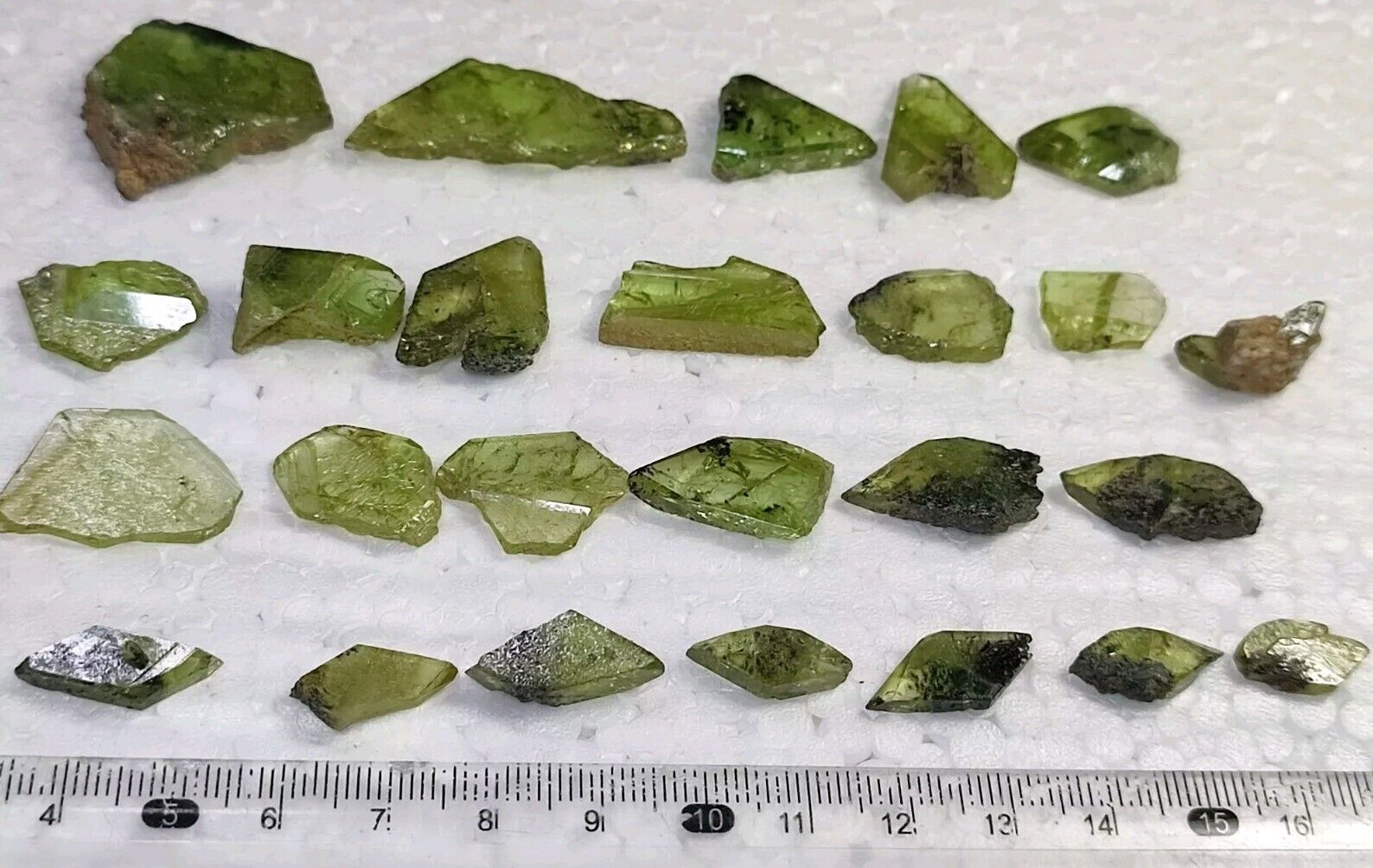 Green Titanite/Sphene Triangular Crystals With Nice Color & Growth-Skardu,Pak.