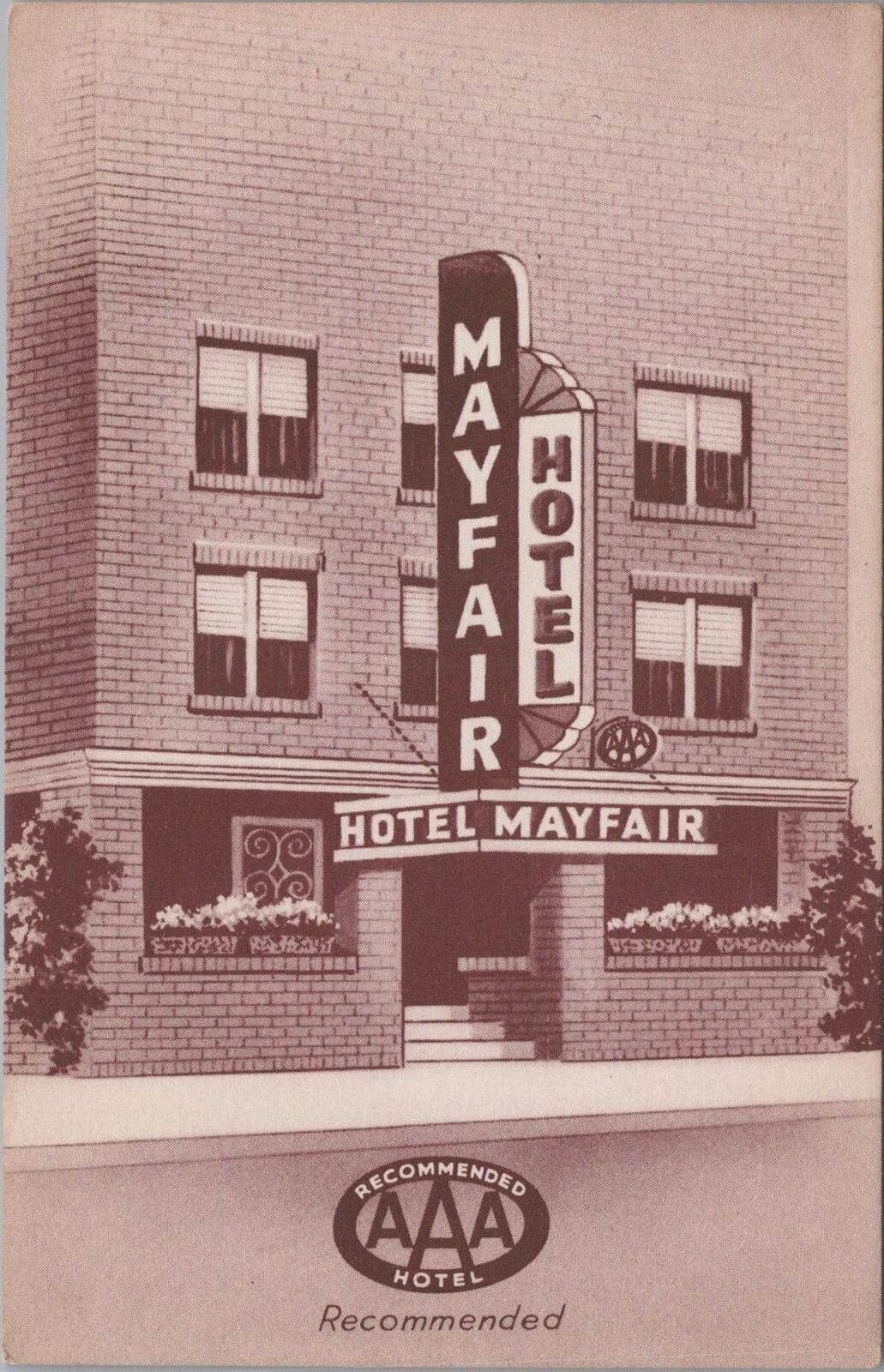 Postcard Hotel Mayfair Atlantic City NJ 
