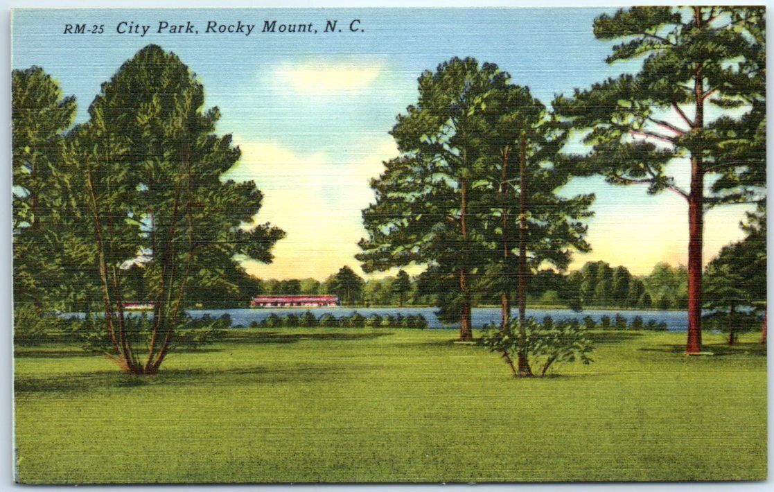 Postcard - City Park - Rocky Mount, North Carolina
