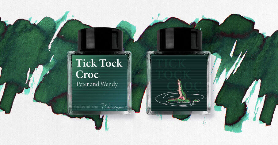 Wearingeul Peter and Wendy Bottled Ink for Fountain Pens in Tick-Tock Croc- 30mL