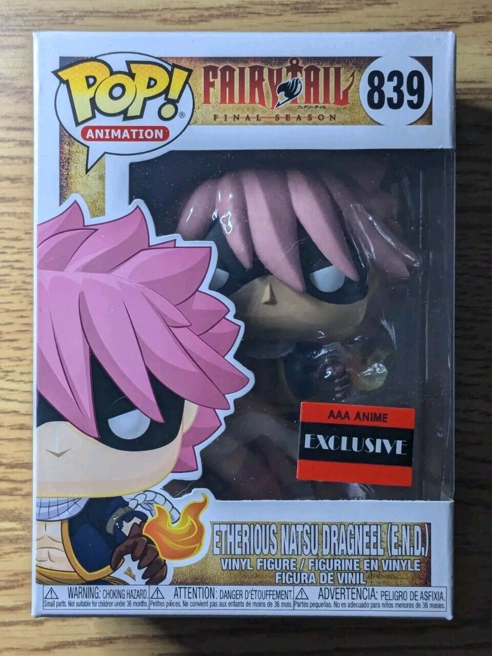 Funko Pop FAIRY TAIL: Etherious Natsu Dragneel #67[AAA Anime] w/ .5mm Protector