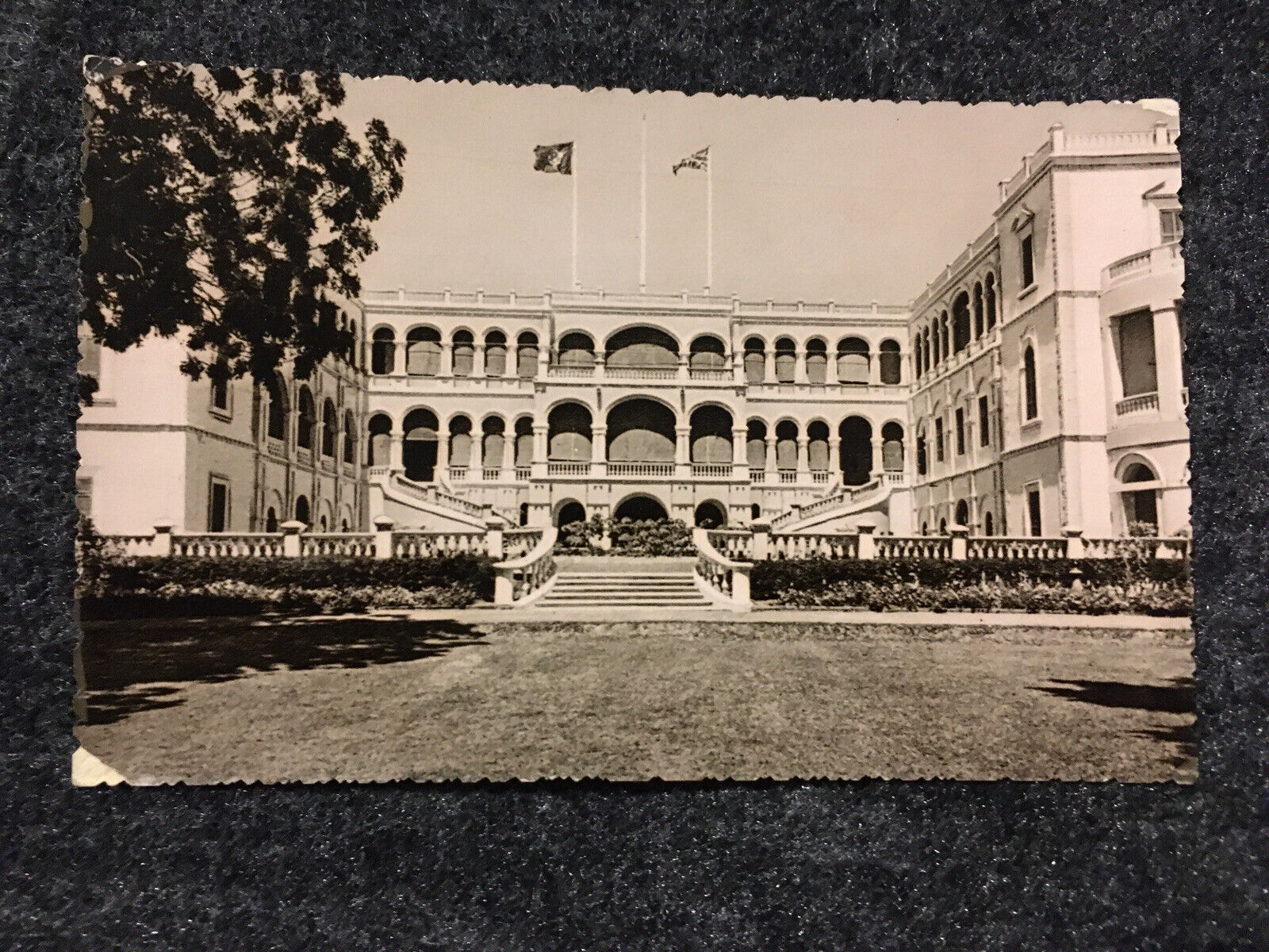 Palace of the Governor General Khartoum Sudan Vintage RPPC Postcard Unposted