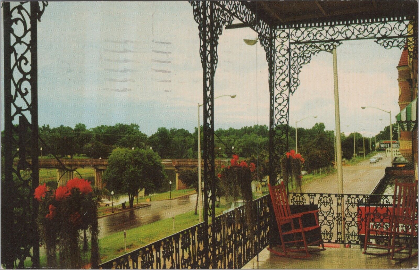 MR ALE c1960s Postcard Front Street Lace Work in Natchitoches, Louisiana 5899c4