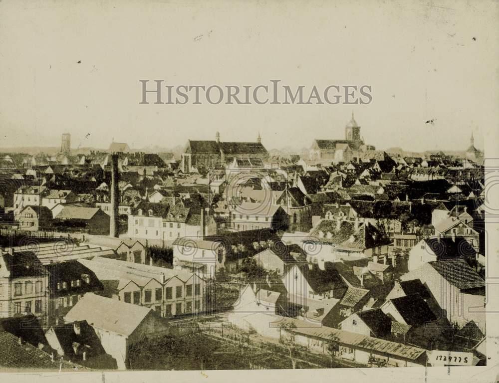1914 Press Photo Homes and Buildings in Colmar, Germany - kfx30601