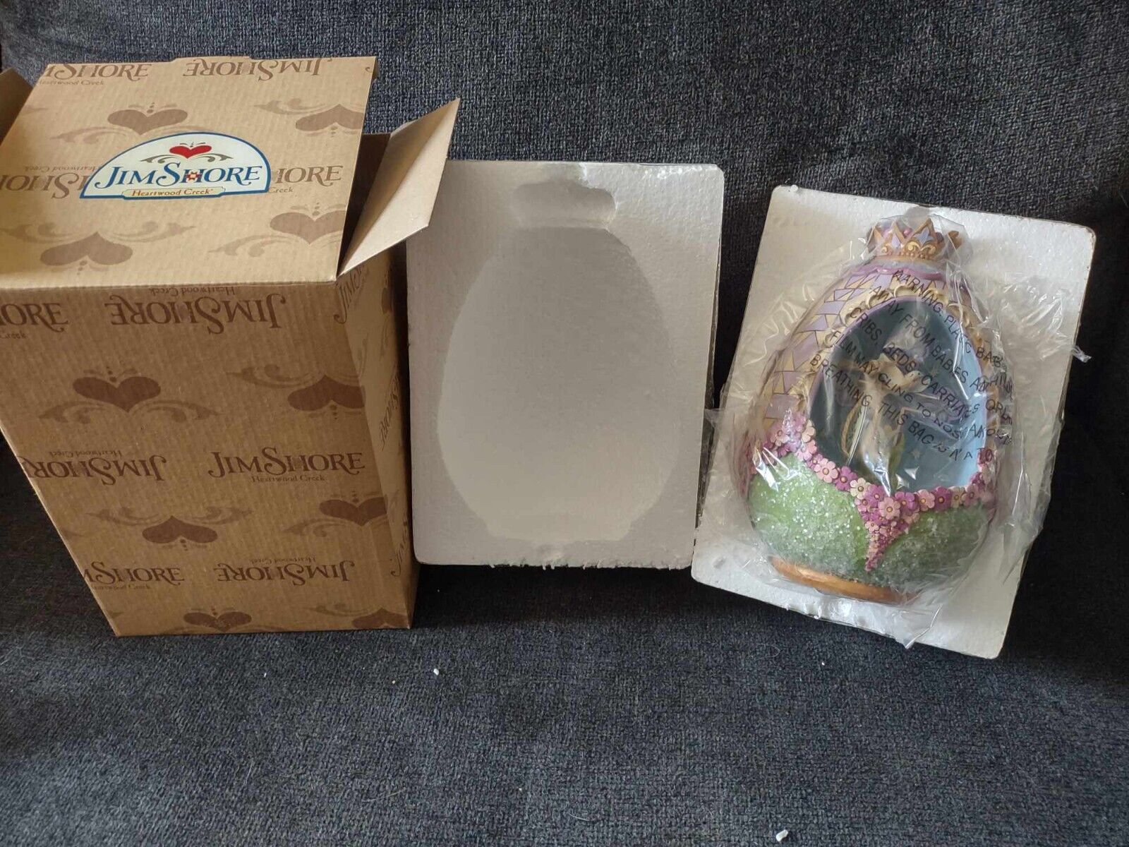 Jim Shore Easter Peace Be With You Polyresin Victorian Egg Dioramc 4051406