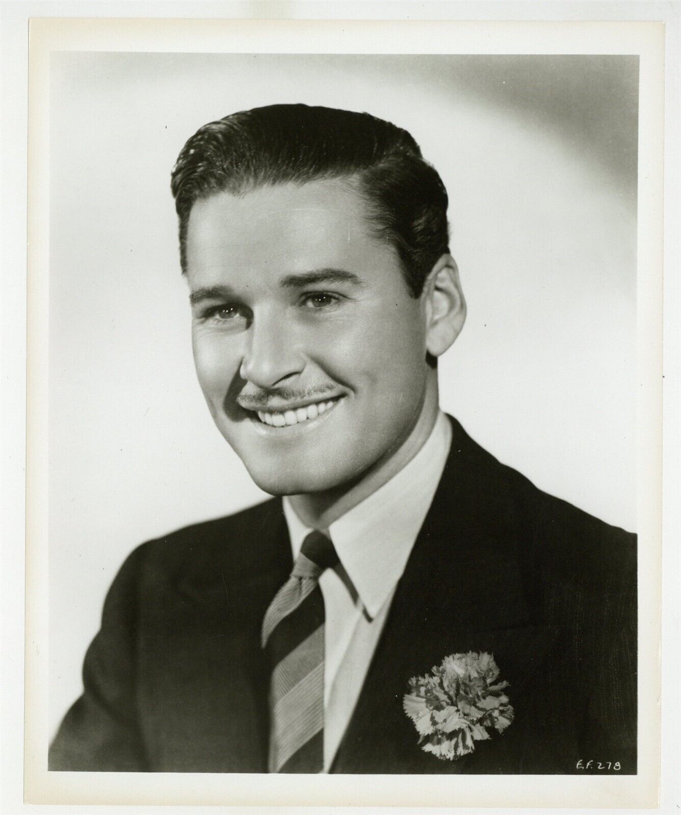 Errol Flynn 1936 Original Portrait Photo 8x10 Handsome Swashbuckler Actor 10287