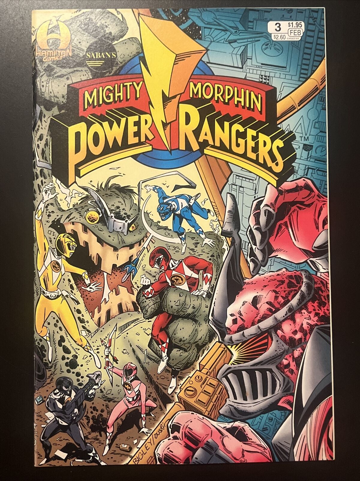 Saban’s Mighty Morphin Power Rangers #3 Comic Book (1994)