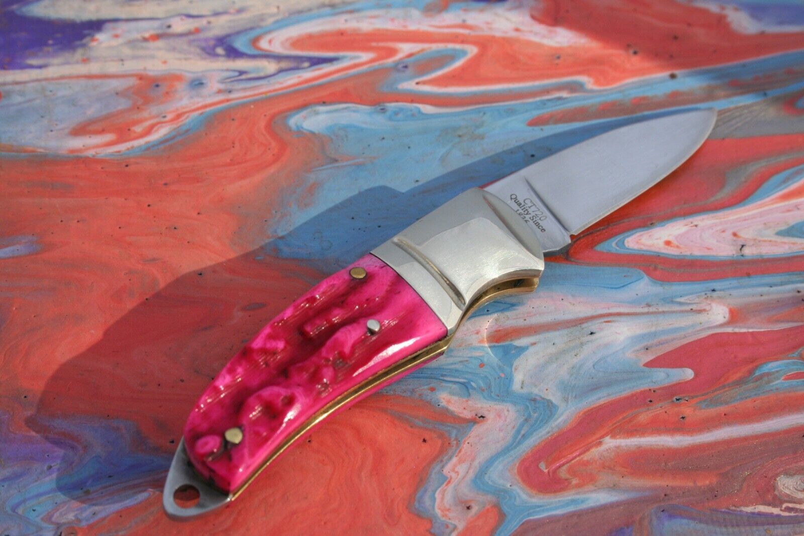 CT720 COLT PINK LADY KNIFE ORIGINAL BOX NEVER USED FOLDING RARE & DISCOUNTINUED