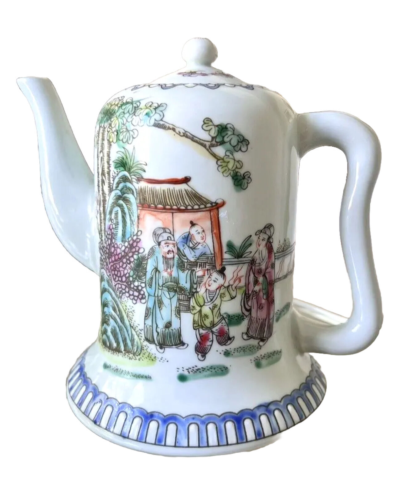 Vintage Painted Small Teapot Marked on the bottom