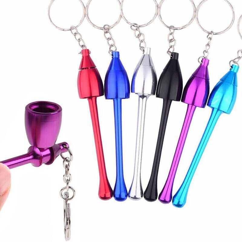 8 Pieces Pipe Pouch Holder Cute Key Chain Smoking Pipe Fashion Christmas Gift