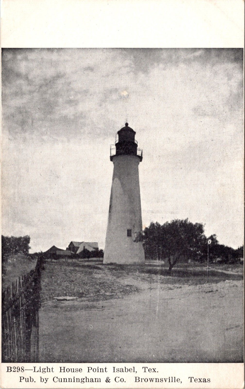Lighthouse Port Isabel Texas TX Vintage Postcard L66