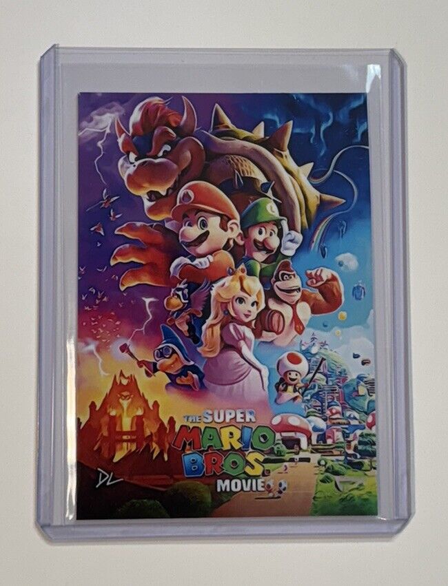 Super Mario Bros. Limited Edition Artist Signed The Movie Poster Card 7/10