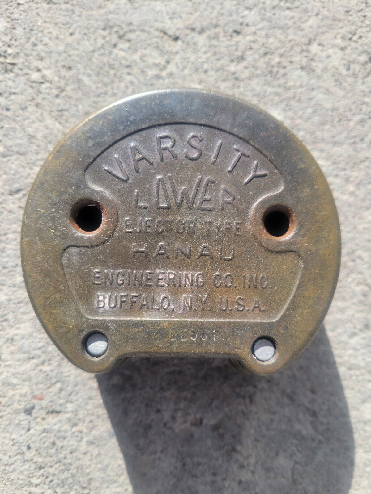 Vintage Hanau Varsity Lower Ejector Type Brass Dental Denture Flask Mold