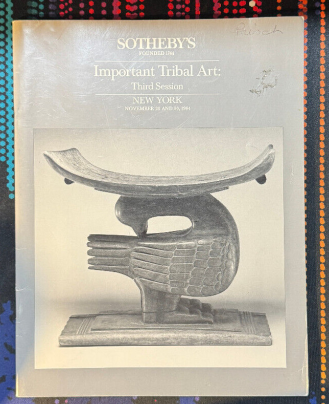 Sotheby\'s Important Tribal Art Auction Catalog (November, 1984)