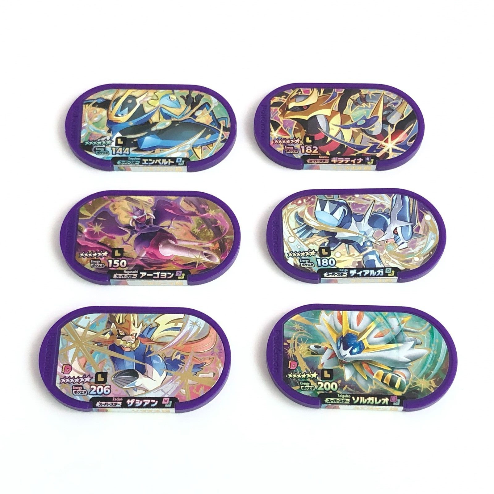 Pokemon Mezastar Legacy Tag Dialga Solgaleo Zacian Set Of 6 From Japan