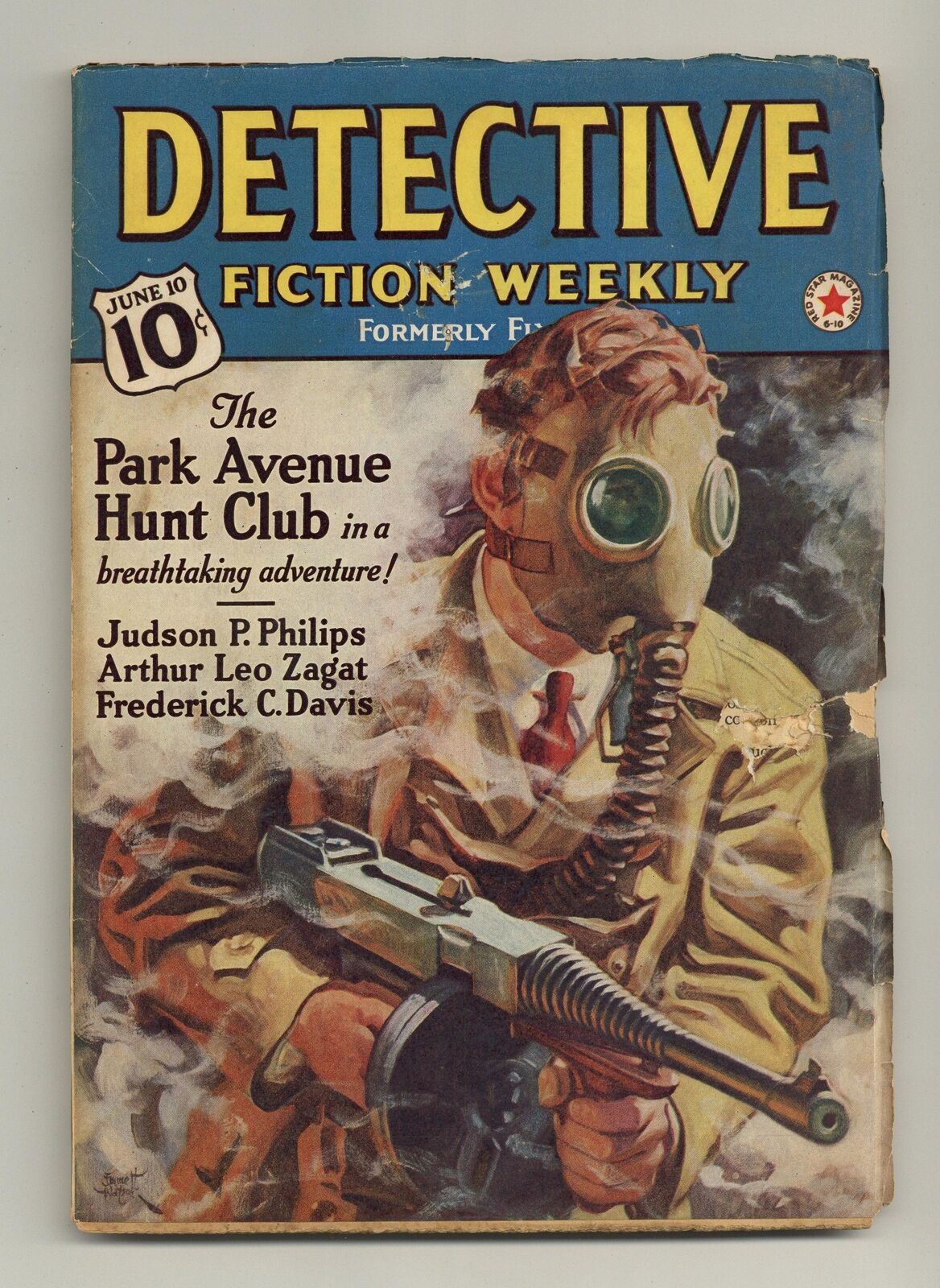 Detective Fiction Weekly Pulp Jun 10 1939 Vol. 128 #6 VG 4.0