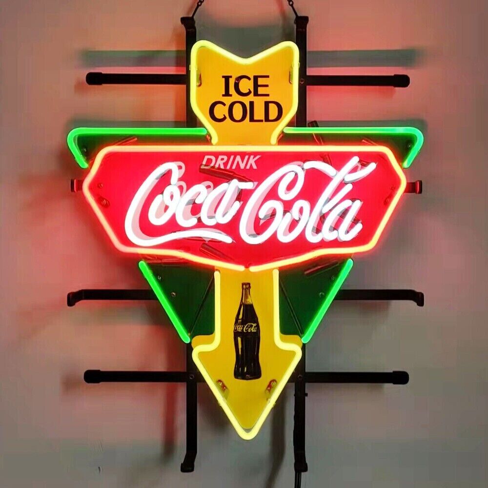 New Ice Cold Drink Coca Cola HD ViVid Neon Sign 20\