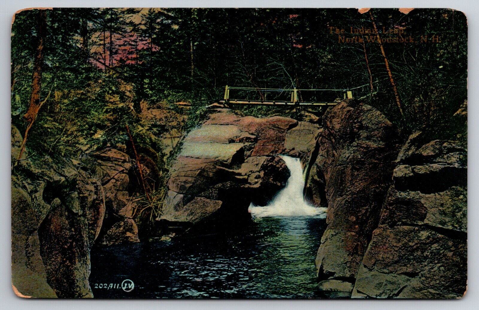 The Indian Leap North Woodstock New Hampshire NH c1905 Postcard