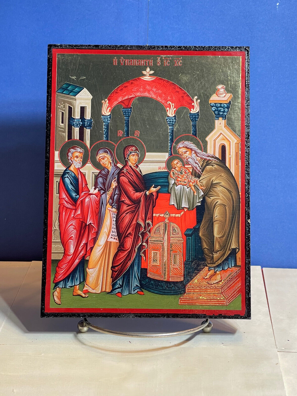 PRESENTATION OF CHRIST IN THE TEMPLE-Orthodox high quality byzantine style icon