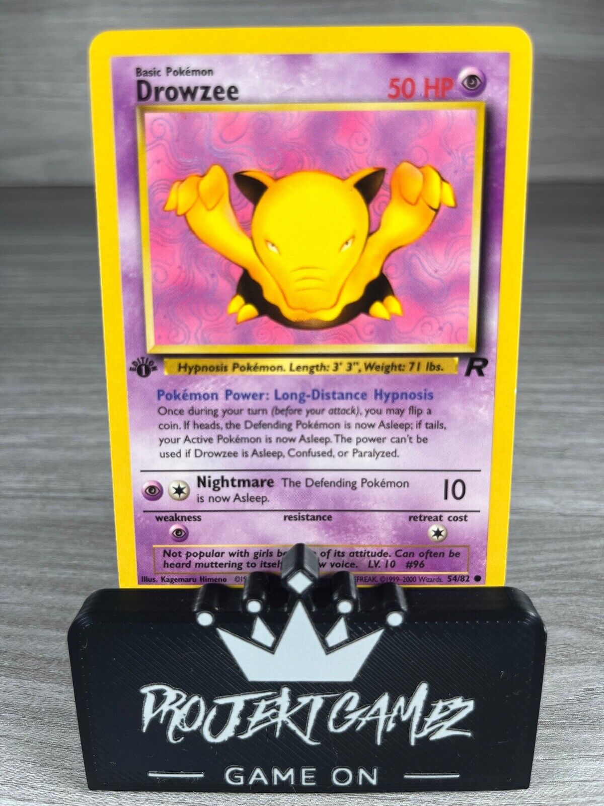 Drowzee 54/82 1st Edition Common Team Rocket WOTC Pokemon Card TCG