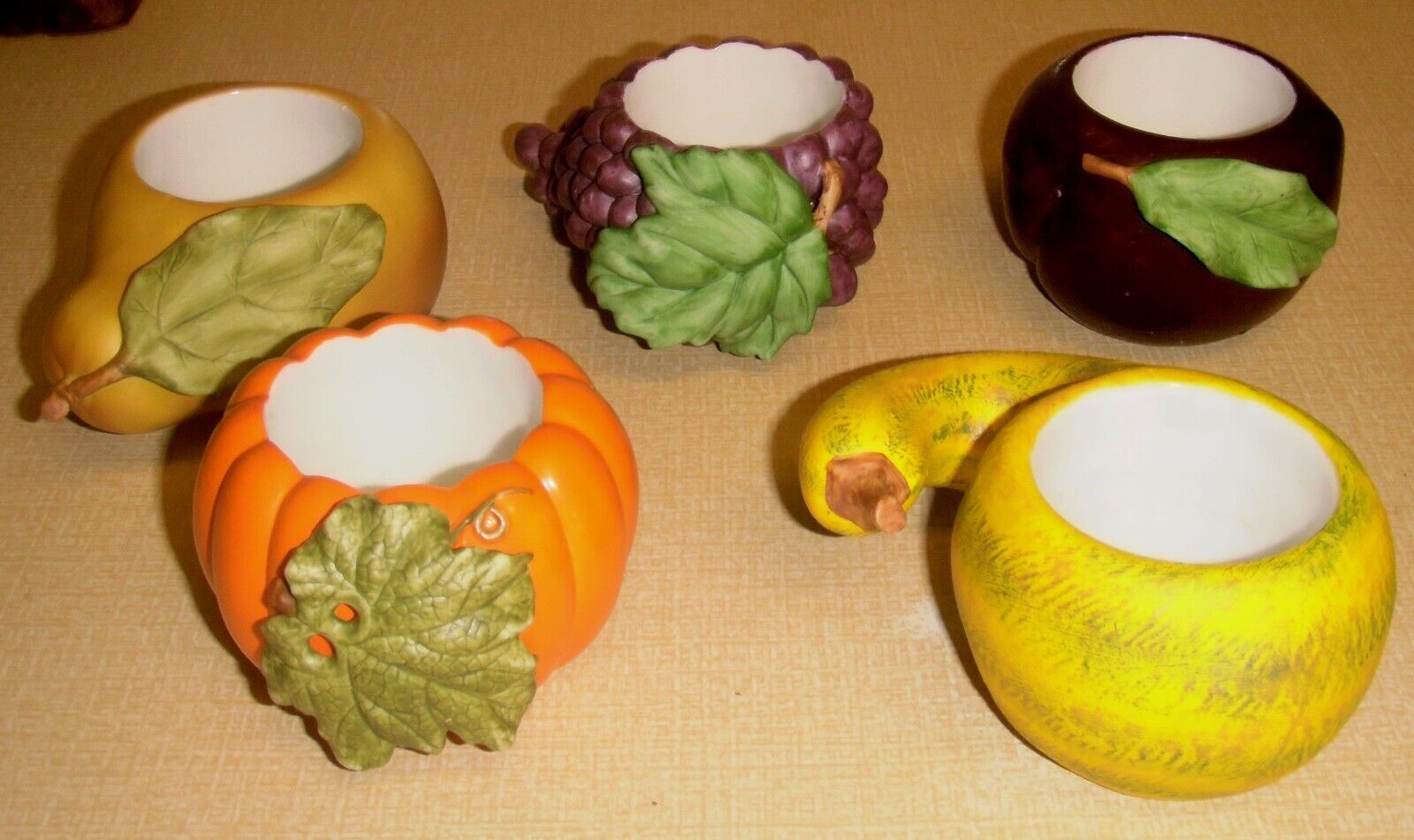PartyLite tealight/votive Harvest Medley  Pumpkin Plum Grape Squash Pear