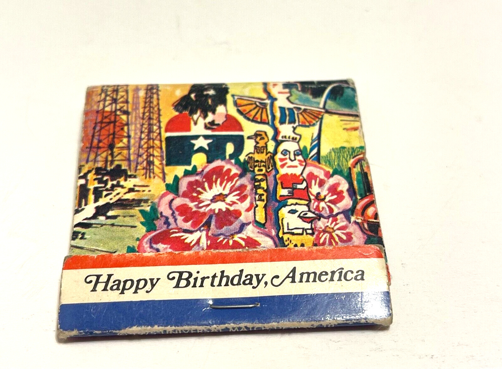 Vintage Matchbook Collectible Ephemera HAPPY BIRTHDAY, AMERICA