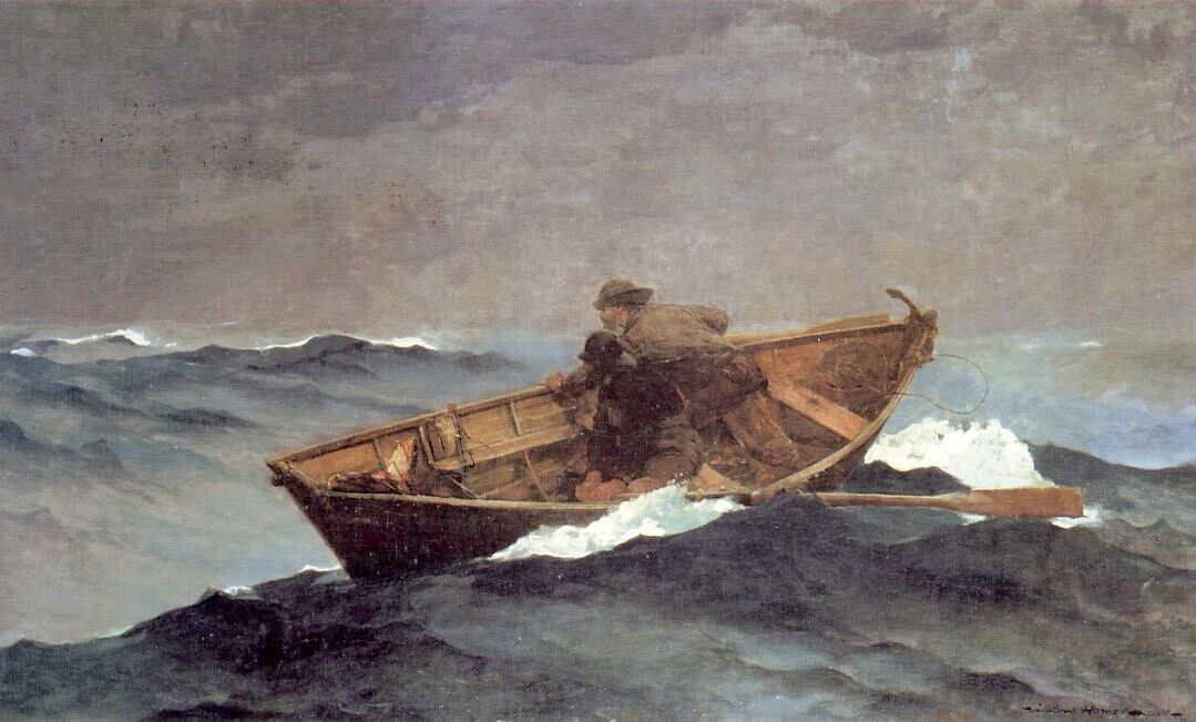 Dream-art Oil painting Lost-on-the-Grand-Banks-1885-Homer-Winslow-Oil-Painting