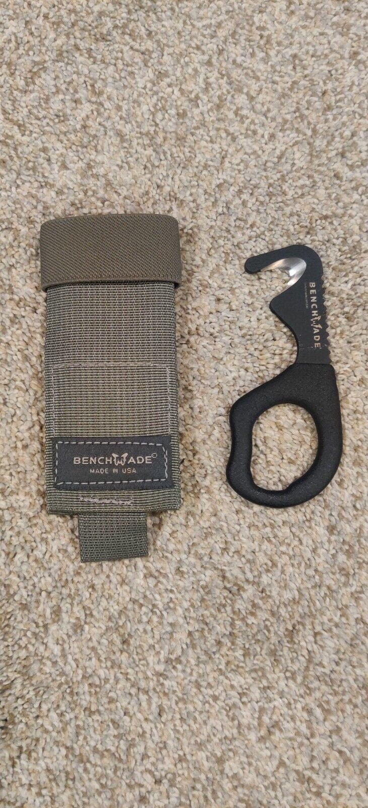 Benchmade Seat Belt Cutter - Military Green Sheath