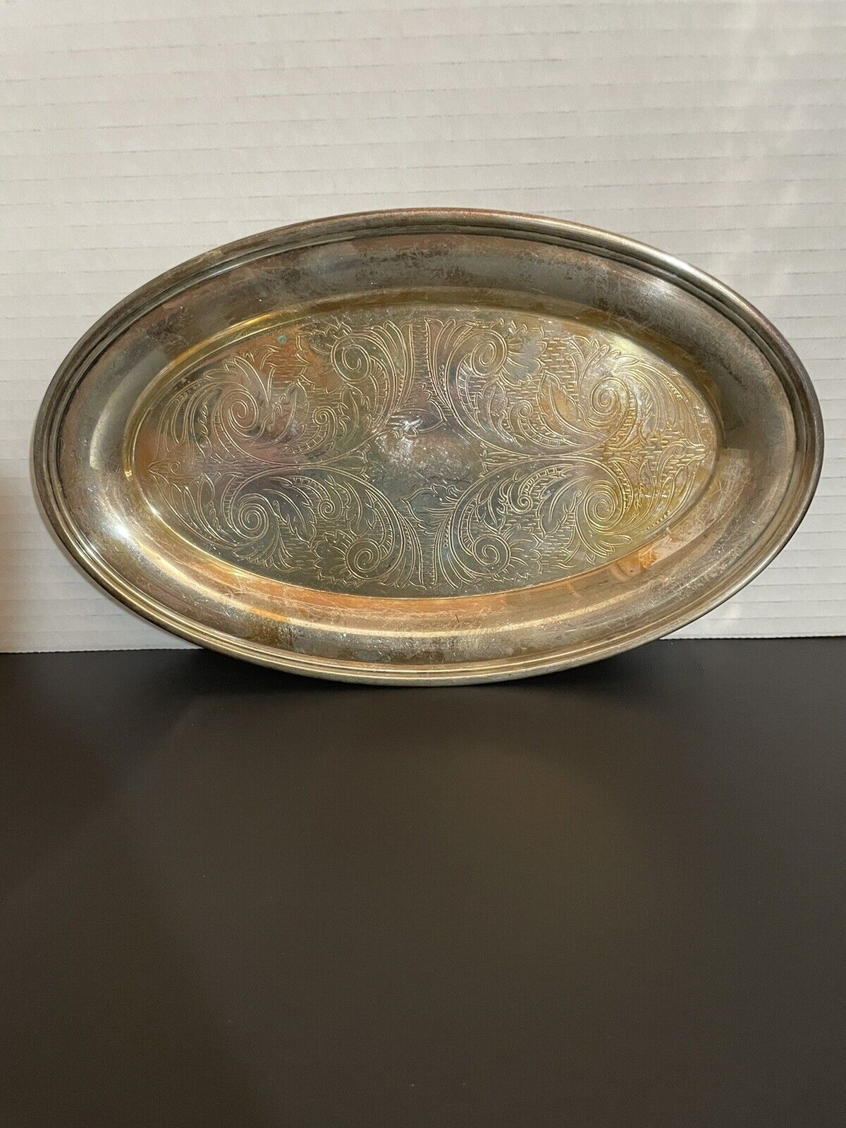 Vintage Empire Crafts Silverplate Oval Tray